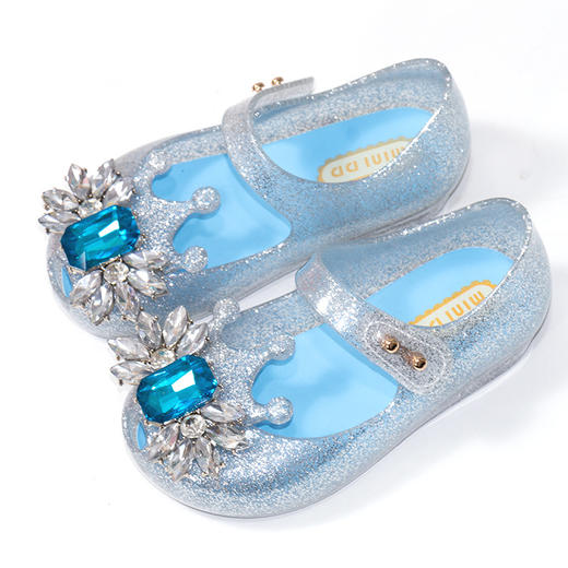 2023年夏季新款YECOMINIDD爱莎公主鞋女童凉鞋小童宝宝皇冠水晶鞋 商品图4