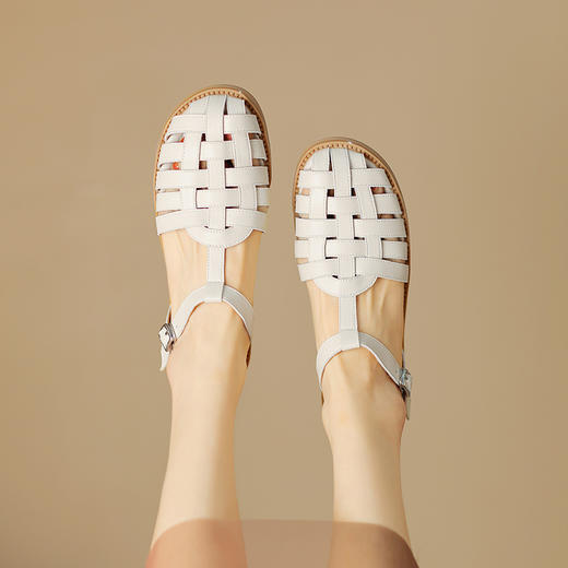 简约舒适，百搭编织罗马凉鞋HBP-5325 商品图8