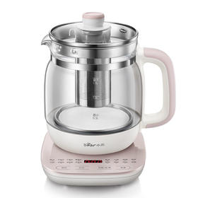 小熊（Bear）养生壶 煮茶器 煮茶壶电水壶烧水壶1.5L触屏玻璃花茶壶