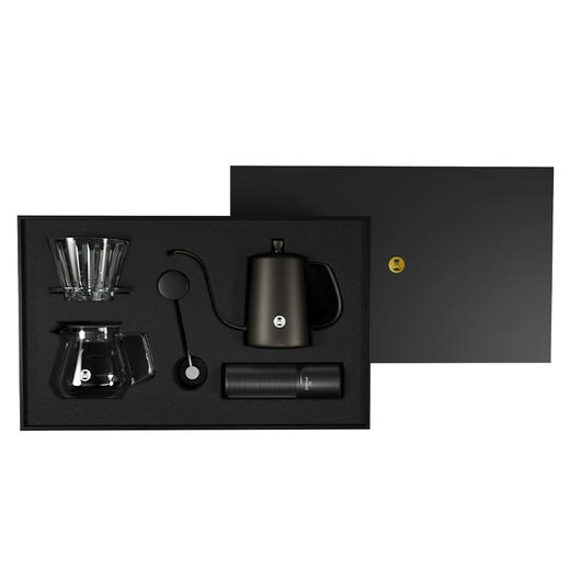 泰摩栗子C3S手冲咖啡壶礼盒 手摇磨豆机 B75滤杯分享壶鱼三手冲壶 商品图6