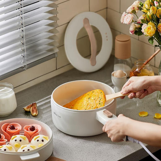 小熊（Bear）电煮锅电热锅蒸煮一体多功能锅宿舍小电锅 DRG-E15F2 商品图5