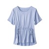收腰显瘦，短袖t恤女新款雪纺衫遮肚子上衣系带洋气减龄小衫CC-JA5001 商品缩略图4
