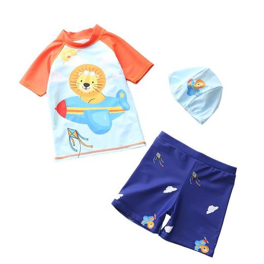 【运动户外】新款男童分体三件套婴儿大中小童宝宝游泳衣 商品图3