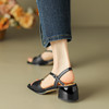 简约百搭，纯色粗跟凉鞋HB-Z541 商品缩略图7