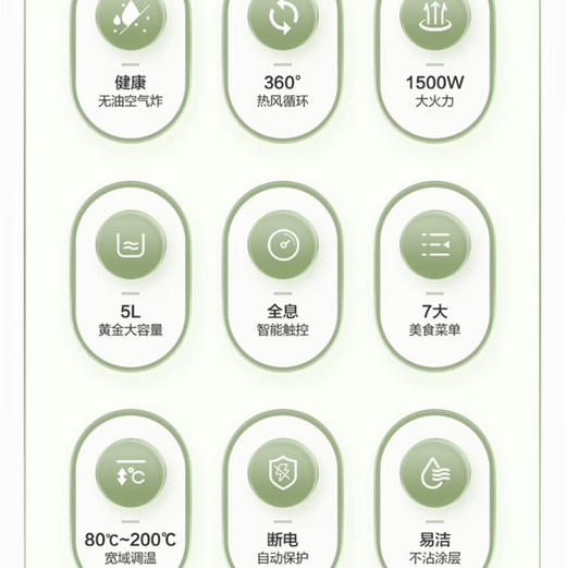 海尔（Haier）空气炸锅 HA-E50E 商品图3