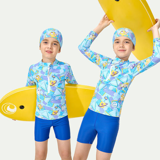 oribigo连体款/分体款长袖短裤 儿童泳衣 商品图9