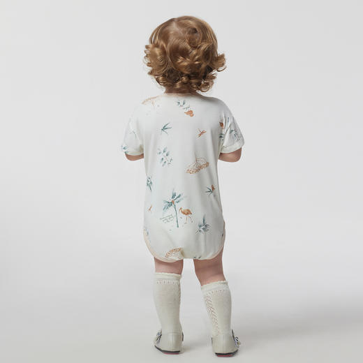 英氏婴儿三角蛤衣连体衣23夏季新款爬服裆哈衣包屁衣YLDBJ2P004A 商品图3