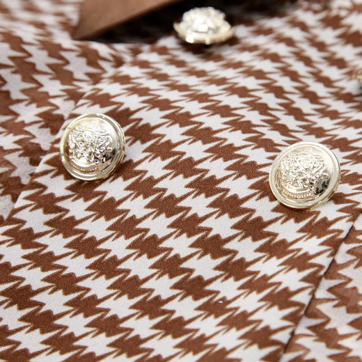 NF8L1斯尔丽瑟俪2023夏新款装饰拼接领子斗篷设计OL气质连衣裙 商品图4