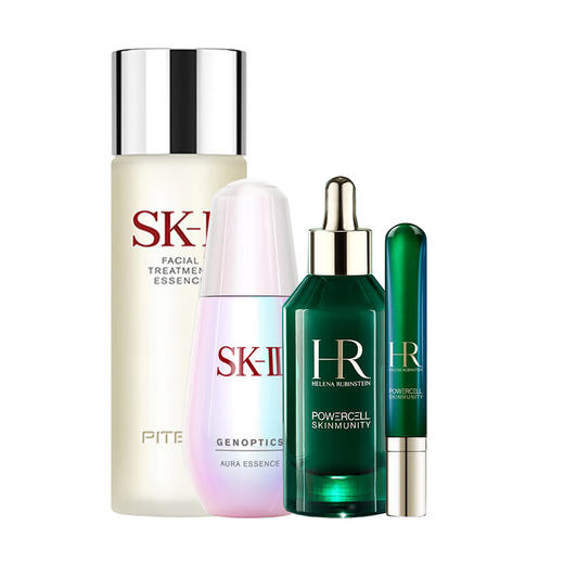 TY （分多个包裹）赫莲娜绿宝瓶亮彩眼部精华乳15ML+赫莲娜绿宝瓶强韧精华露50ML+SK2神仙水230ML+SK2光蕴焕彩钻白精华露（小灯泡）50ML【鲜知50.0】 商品图0