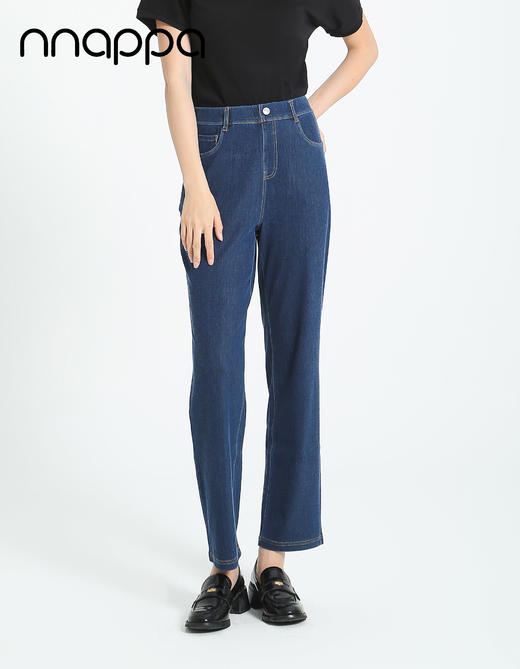 天丝外穿小直筒牛仔裤（绿纤）29241 商品图3