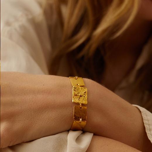 订购8周｜Elise Tsikis-Masias-金色 方片 手链［美国设计师］ 商品图0