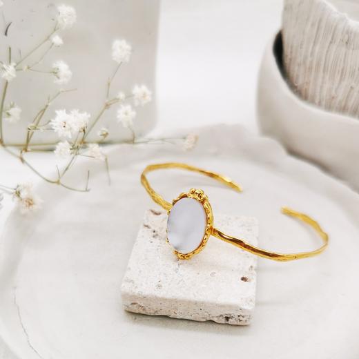 订购8周｜Elise Tsikis-Giali-金色 贝母 手镯［美国设计师］ 商品图0