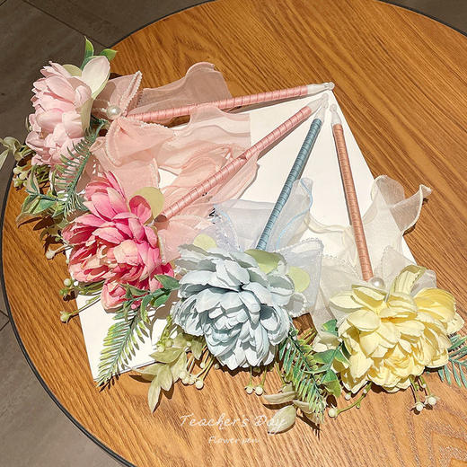 教师节女老师礼物实用礼品创意玫瑰花束笔花朵圆珠笔贺卡 商品图7