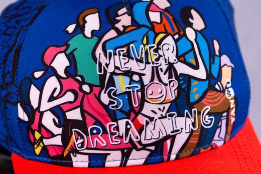 严素全顶帽 梦想NEVERSTOPDREAMING硬帽檐可调头围休闲日常全顶帽健身严素态度 商品图3