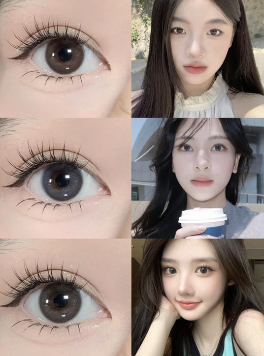 Aromi·年抛 水泡泡系列 太爱这种朦胧感啦！奶呼呼的好清澈；染色13.3的心机款/备注双眼度数 商品图3