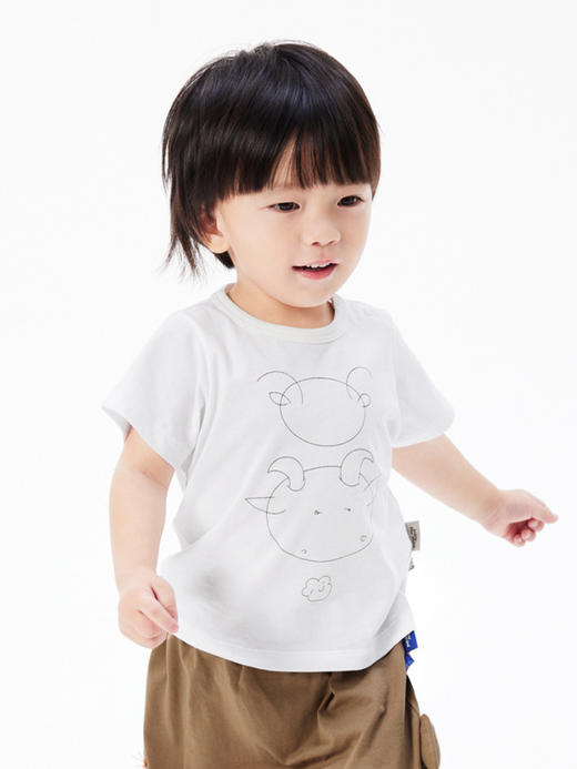 jnby   23年夏款  长绒棉Q萌可爱短袖T恤  YN6112400 商品图1