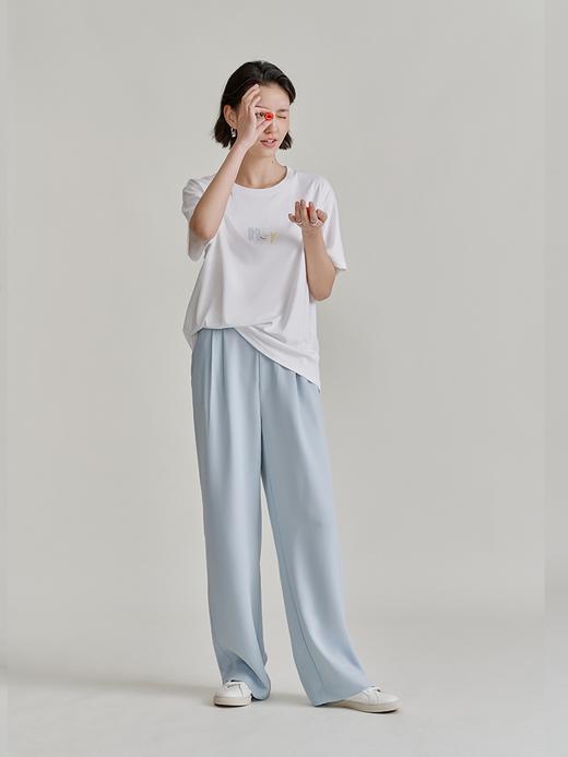 大长腿裤5.0 褶裥直筒阔腿裤（三色）FB4377236 商品图2