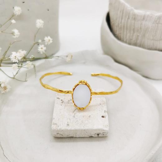 订购8周｜Elise Tsikis-Giali-金色 贝母 手镯［美国设计师］ 商品图3