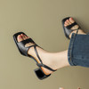 简约百搭，纯色粗跟凉鞋HB-Z541 商品缩略图9
