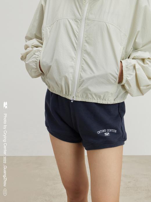 CryingCenter 藏青天蓝复古美式校园热裤运动裤瑜伽短裤 哭喊中心 商品图3