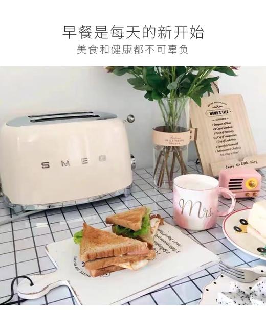 SMEG斯麦格 TSF01多功能复古烤面包机吐司机多士炉家用加热早餐机 商品图4