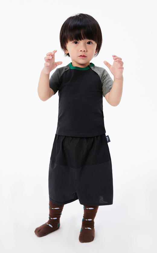 jnby  23年夏款  长绒棉插肩袖短袖T恤  YN6112510 商品图3