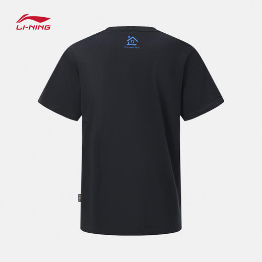 中国李宁T恤男女同款 新款秋季情侣上衣运动衣休闲宽松运动服AHST145 商品图1