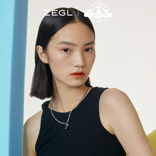 ZEGL×中国小动物保护协会喵星人项链女潮嘻哈小众设计玛瑙锁骨链 商品图4