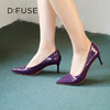 DFuse迪芙斯秋季新款漆皮尖头细跟高跟鞋OL职业单鞋DF33111114 商品缩略图10