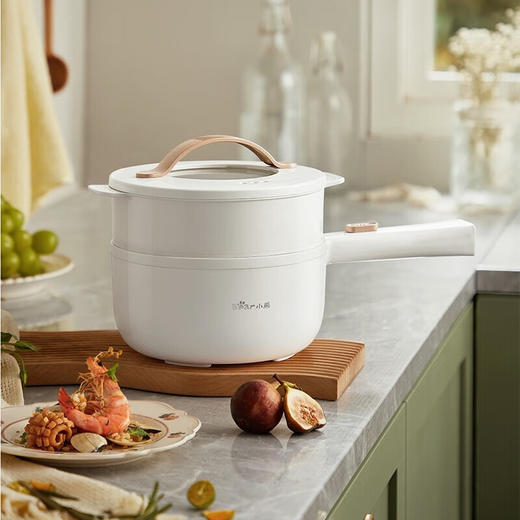 小熊（Bear）电煮锅电热锅蒸煮一体多功能锅宿舍小电锅 DRG-E15F2 商品图1