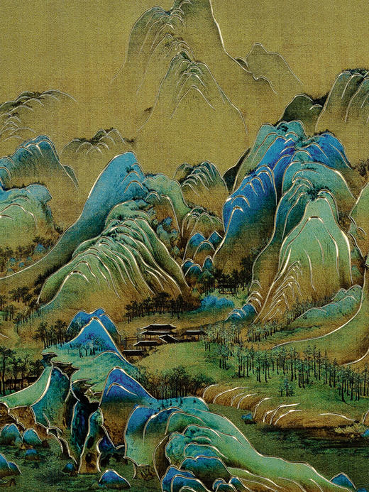 铜师傅 手工錾刻 铜雕画 《千里江山之秀丽山河（桌面）》装饰画 商品图3