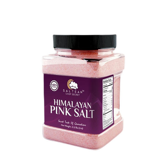 SALTEAN喜马拉雅粉盐玫瑰盐岩盐无碘盐进口食用盐细盐2.5kg 商品图0