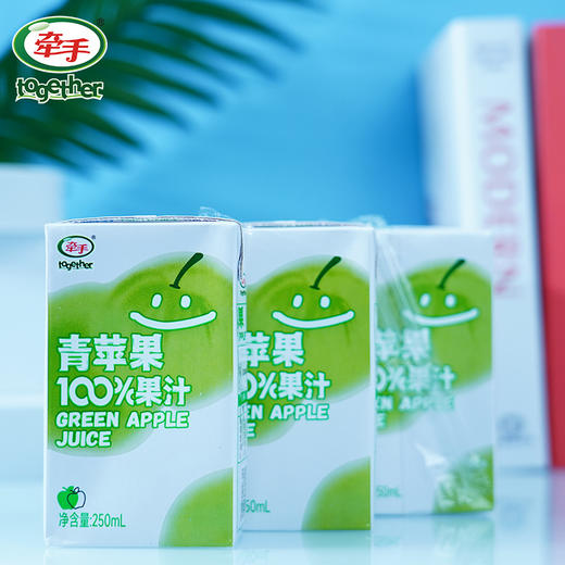 【随时随地补充营养！青苹苹果果汁100%果汁】果香浓郁自然清香，保留着苹果汁的自然清香，让早餐充满营养，饮料饮品健康 商品图4