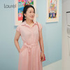 【长绒棉】Laurel劳芮 时尚前卫盖袖粉连衣裙LWL342Y05400 商品缩略图0