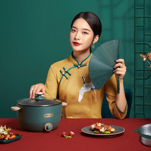 小熊（Bear）电煮锅 宿舍小锅 小电锅 电热锅蒸锅 学生寝室一体泡面火锅多功能多用途锅【ZMD安心系列】 DRG-C30H1 商品图0