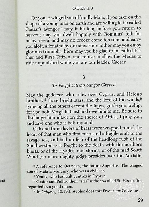 【中商原版】贺拉斯：希腊抒情颂诗颂歌集 英文原版 Horace Odes and Epodes 商品图7