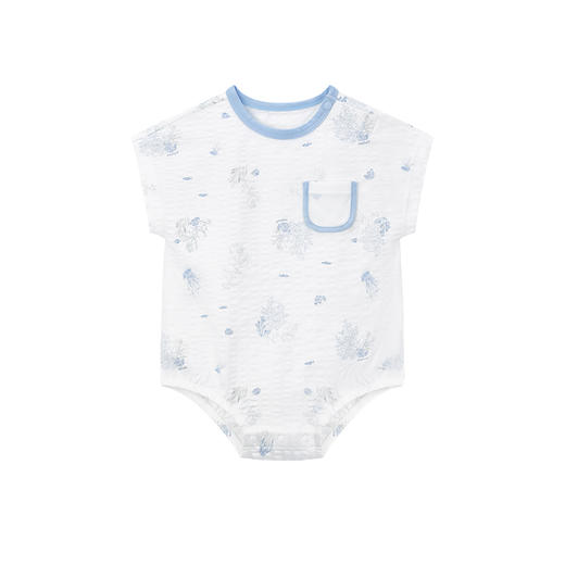 英氏婴儿连体衣男女宝宝碧浮短裆蛤夏季新款三角哈YLDBJ2P007A 商品图4