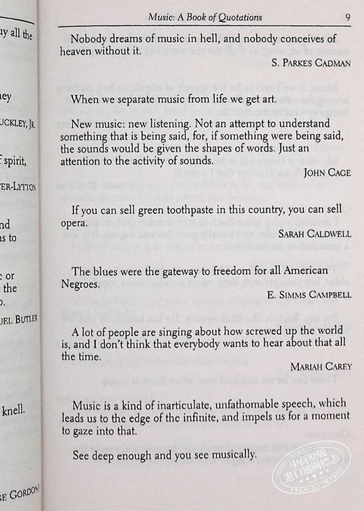 【中商原版】Dover Thrift Editions Music A Book of Quotations 英文原版 音乐 语录集 Herb Galewitz 商品图7