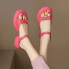 爆款踩屎感，轻便厚底蝴蝶结一字带凉拖鞋MLD-D6060 商品缩略图0