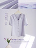 【专属特价】熙世界高端鎏金醋酸衬衫女夏2025新款通勤百搭纯色法式小v领上衣 商品缩略图2