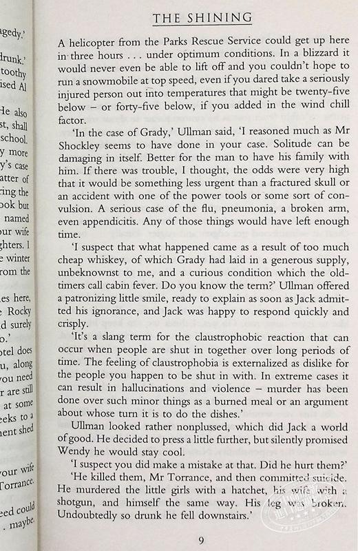 【中商原版】闪灵 斯蒂芬金 英文原版 The shining Stephen King 商品图7