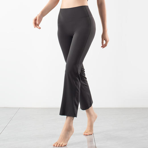 跃牌【倚窗听雨系列】直筒高腰提臀裸感瑜伽九分裤CK027 商品图7