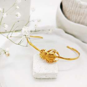 订购8周｜Elise Tsikis-Elidas-甲虫 金色 手镯［美国设计师］