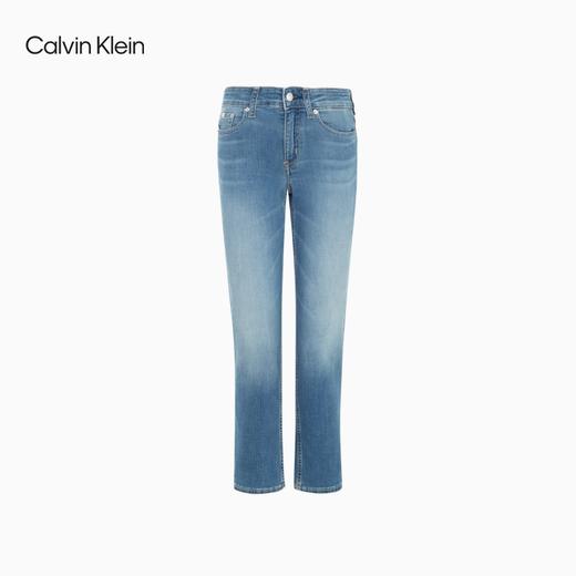 【自营】CK JEANS 春秋女士时尚修身直筒中蓝水洗弹力九分牛仔裤 J219161 商品图4