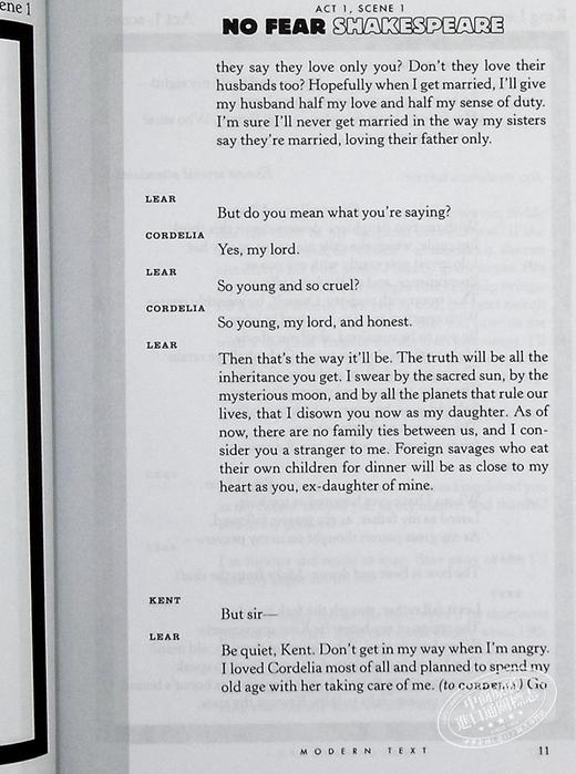 【中商原版】李尔王 无惧莎士比亚 英文原版 King Lear No Fear Shakespeare William Shakespeare 商品图7