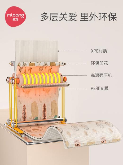 曼龙爬行垫宝宝加厚无毒无味xpe婴儿家用垫子儿童爬爬垫地垫防水 商品图3