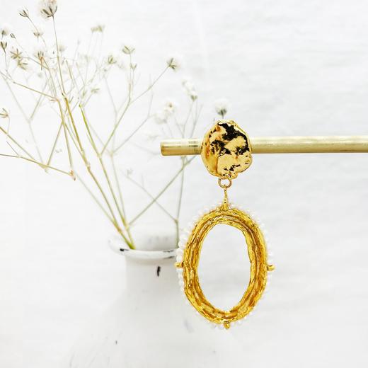 北京仓｜Elise Tsikis-Oria-珍珠 耳环［美国设计师］ 商品图1