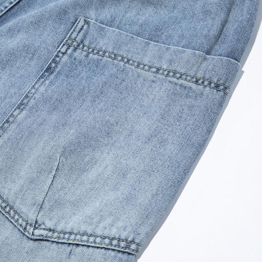 【断码清仓】HX 夏季水洗牛仔长裤C201320044101 商品图11