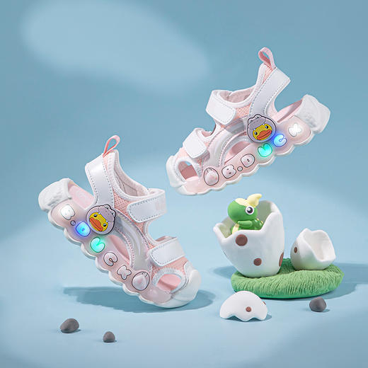 【灯鞋】B.Duck小黄鸭童鞋夏季儿童凉鞋22-30 B2485026 商品图4