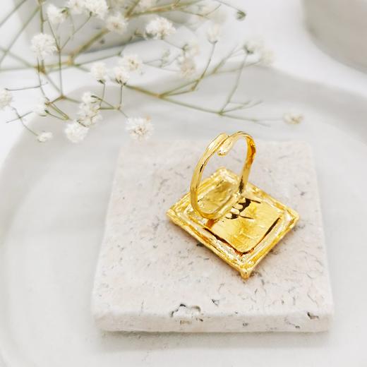 订购8周｜Elise Tsikis-Volissos-YAYA 刻字 金色 戒指［美国设计师］ 商品图6